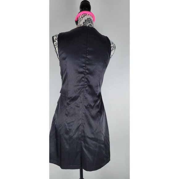 RYU Anthropologie Dress Cóctel  With Ruffles in Sleeveless Petals in Black S - Picture 4 of 11
